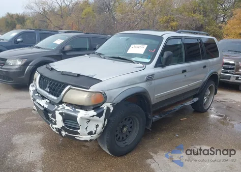 2002 Mitsubishi Montero Sport Xls из США, поврежденный, VIN JA4LS31R12J031321